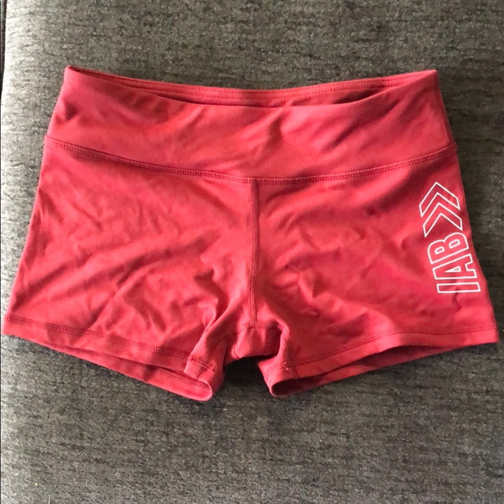IAB red booty crossfit shorts